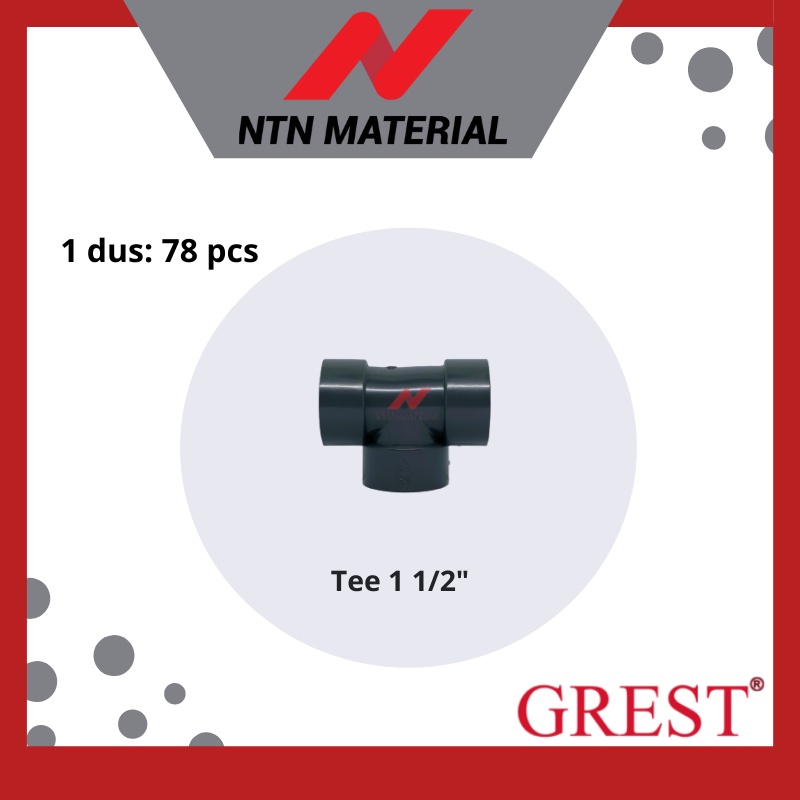 TEE/T POLOS AW GREST 1 1/2" inch Fitting Pipa PVC (DUS)