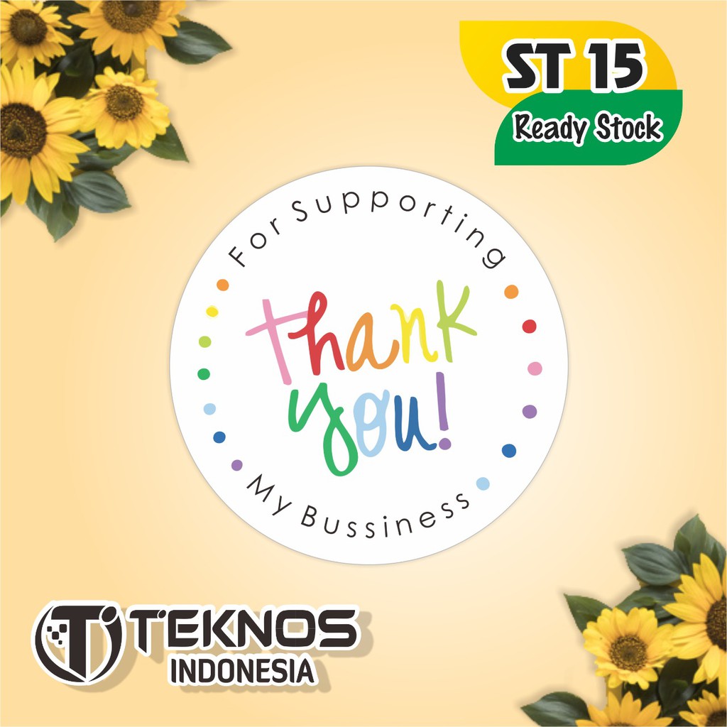 

[75 PCS] STIKER THANK YOU FOR YOUR ORDER ST 15 TERMURAH