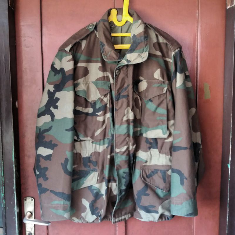 Jaket M65 Woodland Us Army Second Original