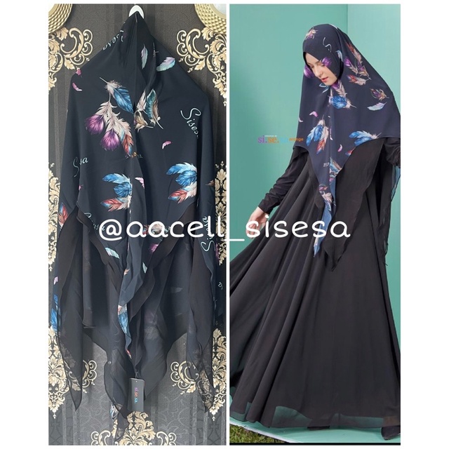 Sisesa Khimar Feather Berkha Sisesa  nwt Sisesa
