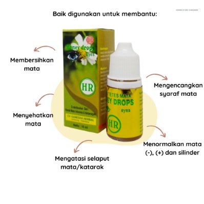 Original Obat tetes mata obat sakit mata Honey Noni Eye Obat Mata Minus, Mata Plus, Mata Silinder,