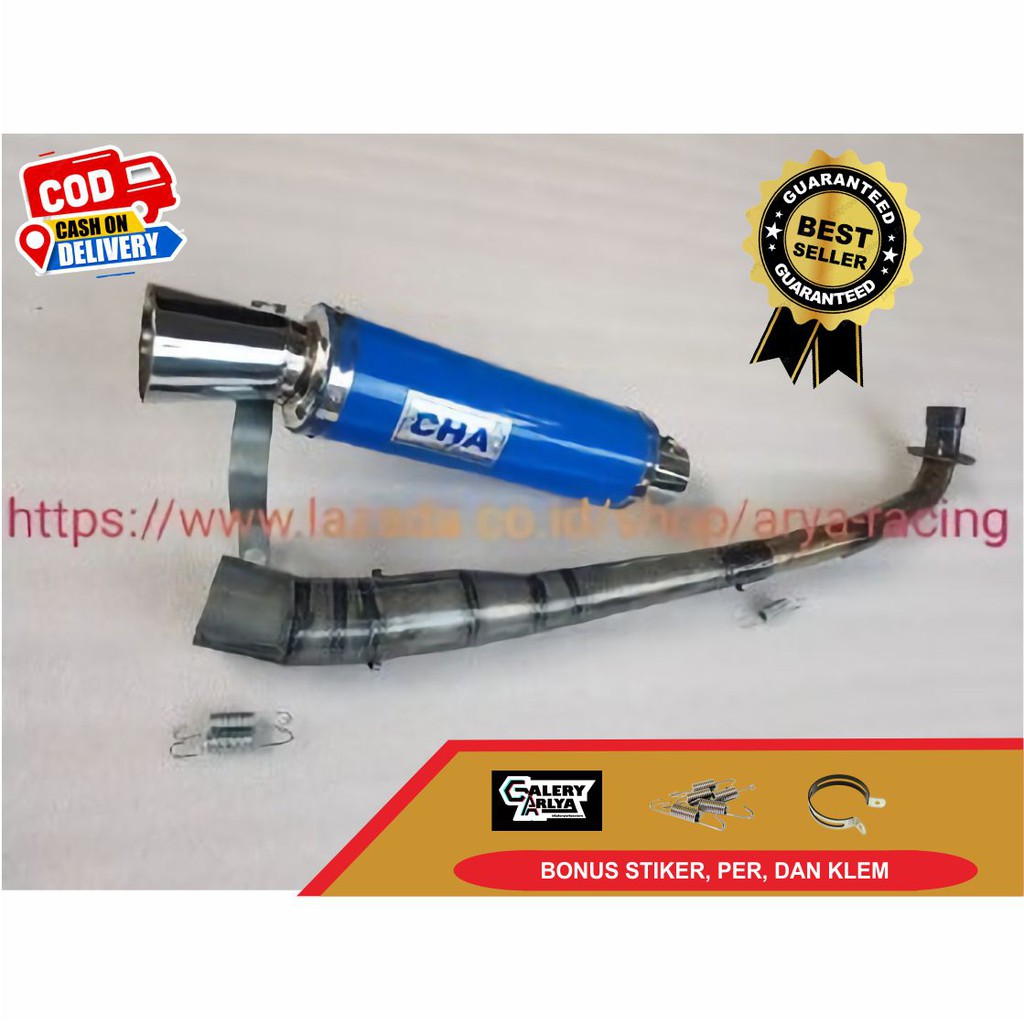 Knalpot cha vega zr-vega r blue new original