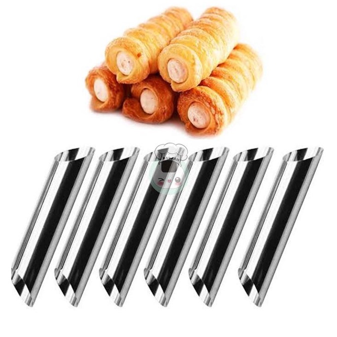 "'''] STAINLESS STEEL PASTRY HORN 6 PCS