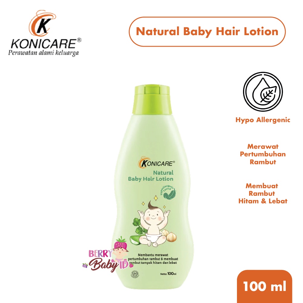 Konicare Natural Baby Hair Lotion Losion Perawatan Rambut Bayi Berry Mart