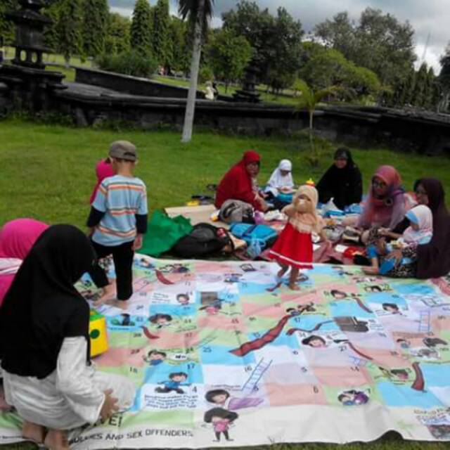 Ular tangga edukatif / ular tangga raksasa ukuran XL