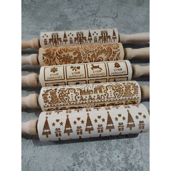 rolling pin motif natal mix series