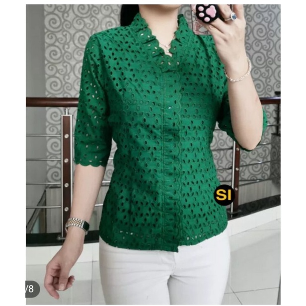 shoopy BLUS KATUN BOLONG MOTIF BARU KANCING
