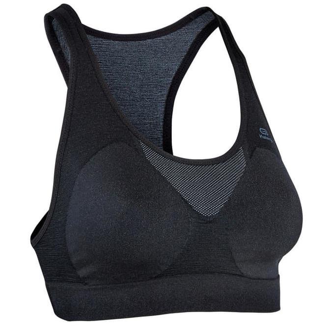 Decathlon Kalenji Sport Bra Running Black Wanita Dewasa 8563081