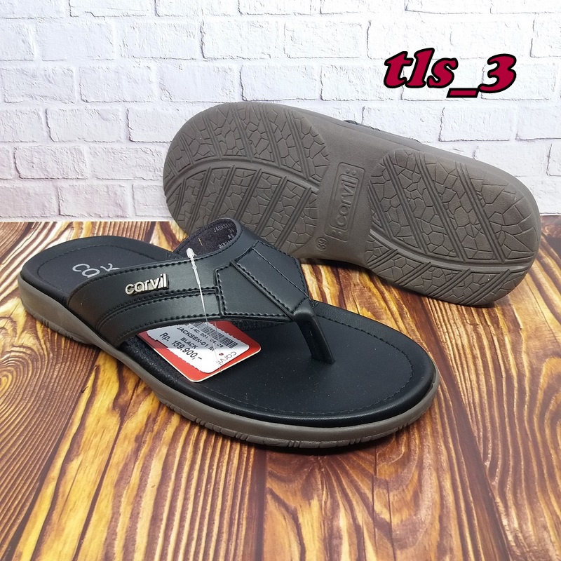 Sandal Pria Carvil Jacksen 01 Original 38-44 Sandal Japit Kasual Laki