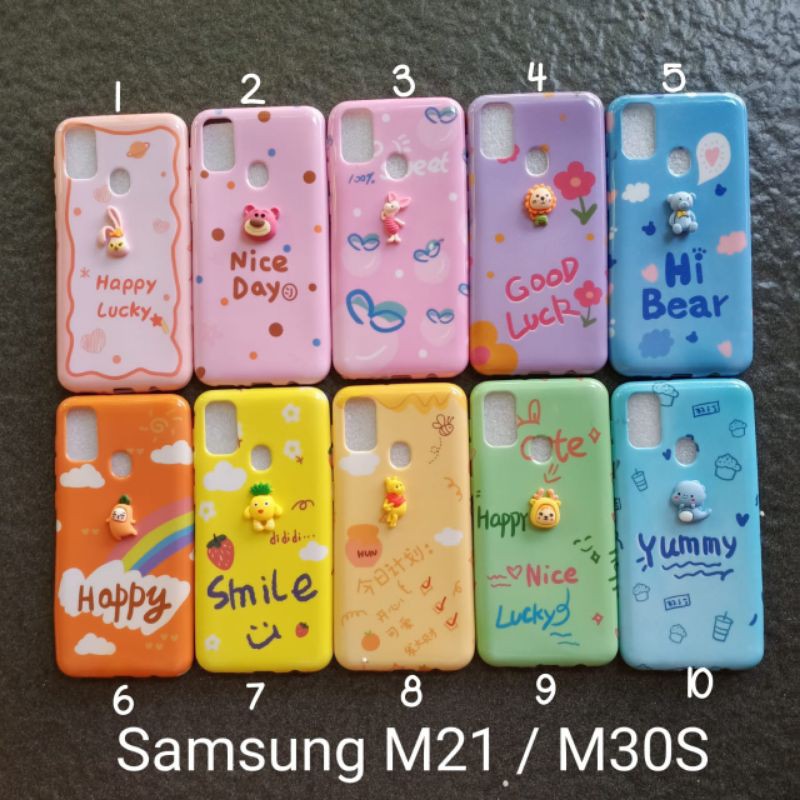 Case gambar Samsung M21 M30S M31 motif cewek ( 6 Motif ) soft softcase softshell silikon cover casing kesing housing