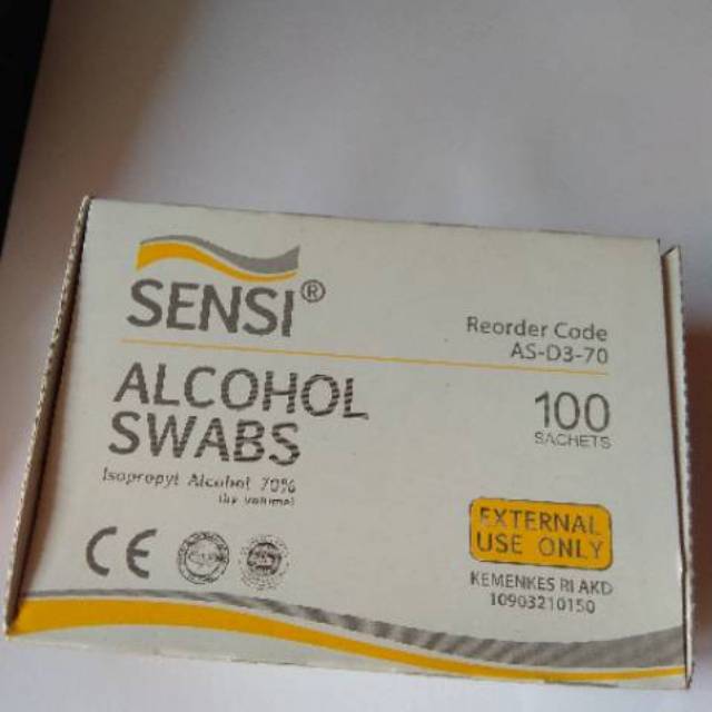 Alcohol swabs sensi