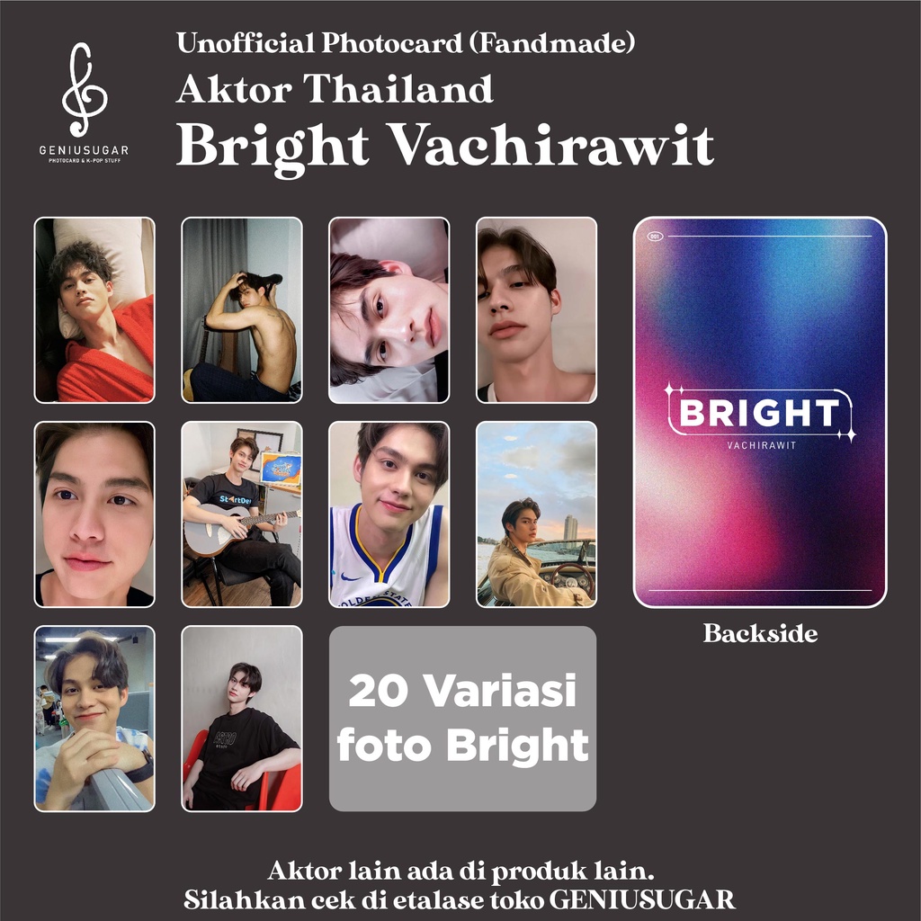 [AKTOR THAILAND] PHOTOCARD BRIGHT VACHIRAWIT FANMADE