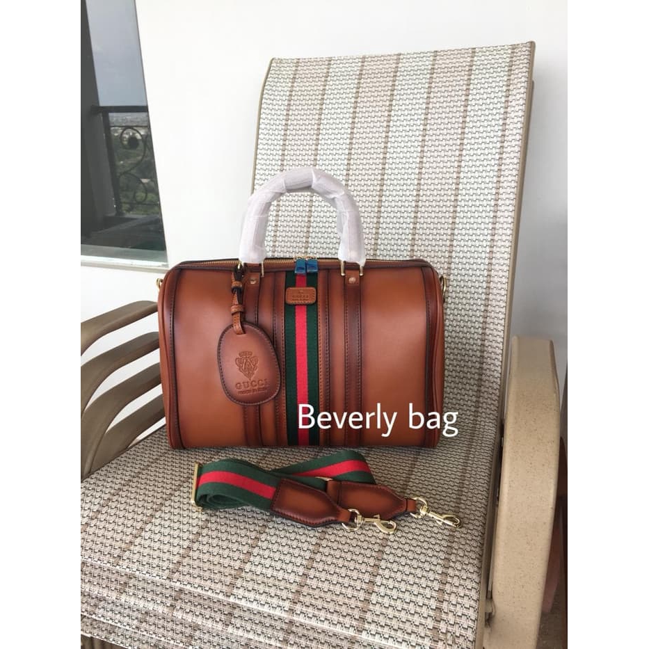 Ready tas bag Gucci Speedy LEATHER MIRROR - coklat