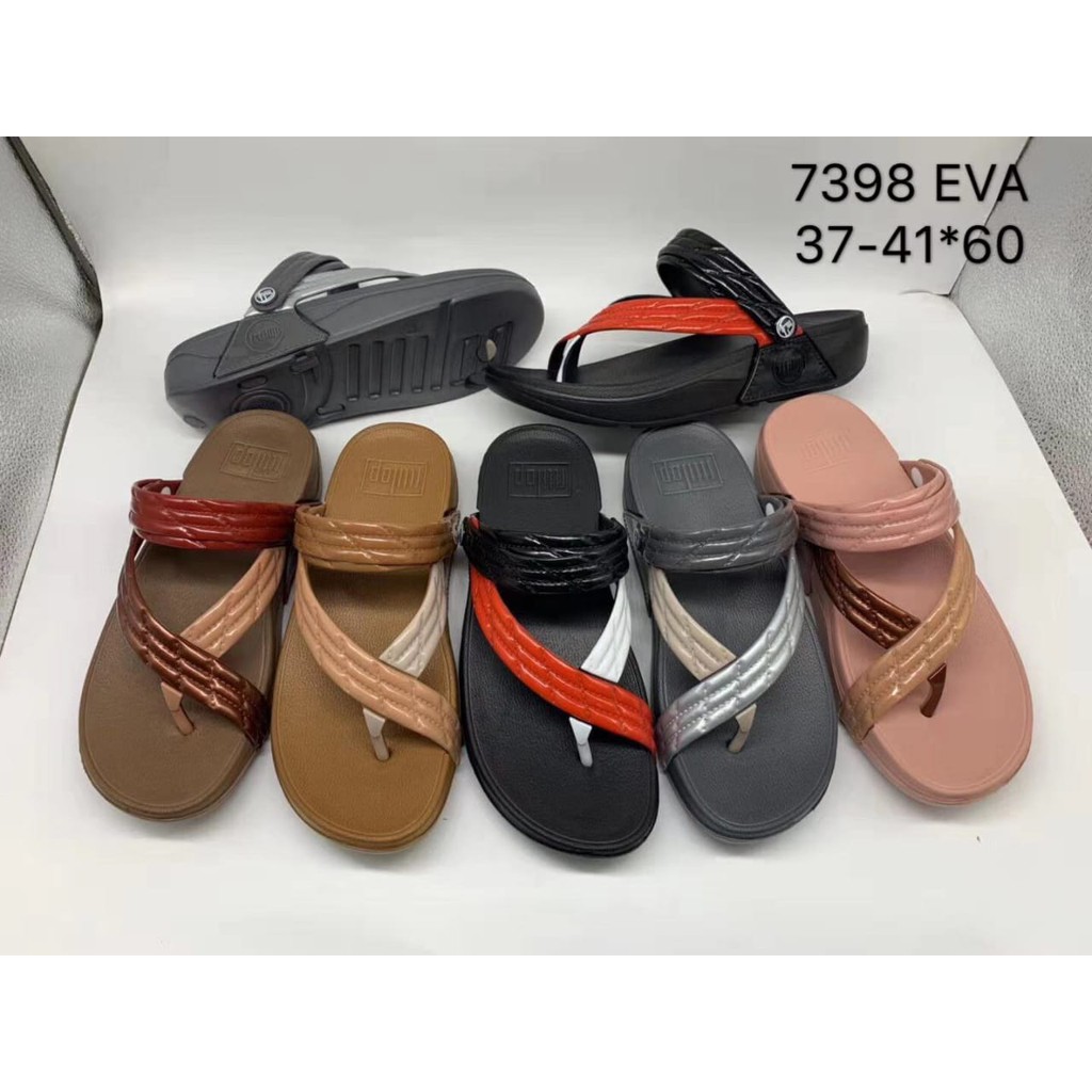 10 10 PROMO GG 7398 FIFTOP SANDAL  JEPIT  WEDGES WANITA  