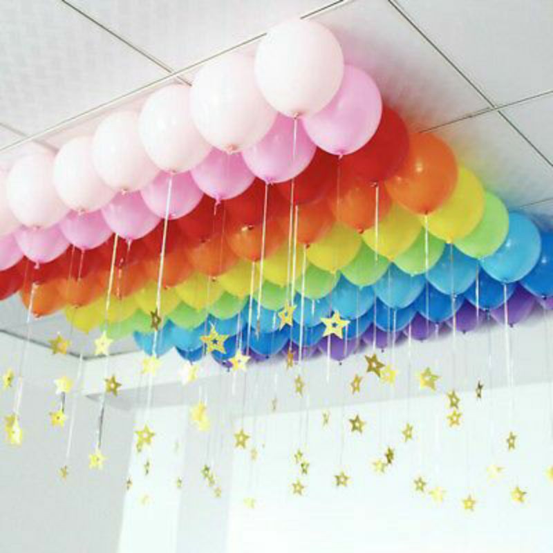 Balon Warna Pink Hitam Merah Biru Putih Balon Latex Doff 12" 30cm Dekorasi Pesta Bogor