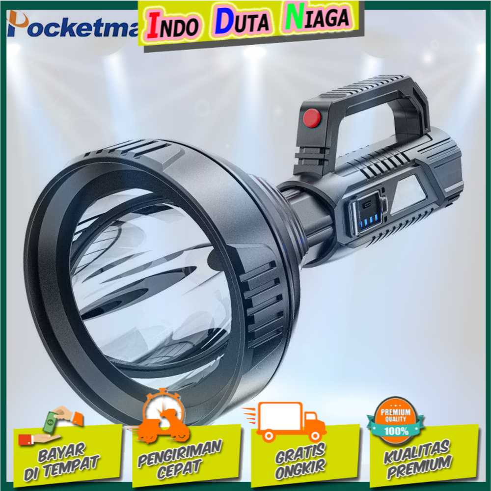 IDN TOOLS - TaffLED Pocketman Senter LED Waterproof USB Recharge Cree XPE - LH-A08