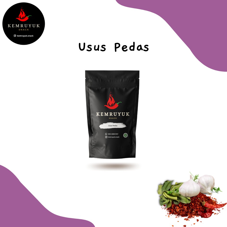 

TERLARIS! Usus Pedas | Keripik Usus | Usus Gurih | Camilan Usus | Kemruyuk Snack 80g