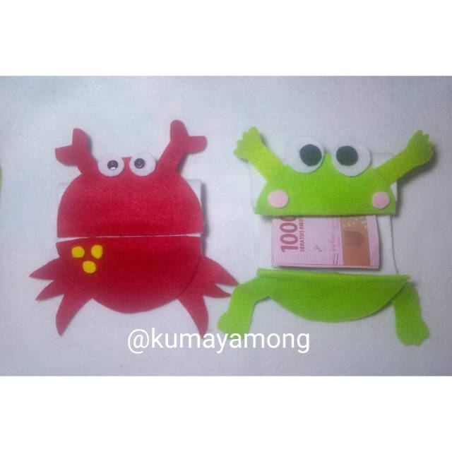 

Amplop Flanel Lipat Kodok / Kepiting