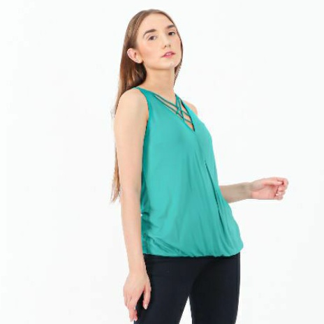 Blouse Sleeveles Casual Branded Sisa Export Termurah