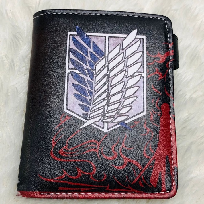 Dompet SNK Red Fullprint Anime Manga Attack On Titan AOT Premium
