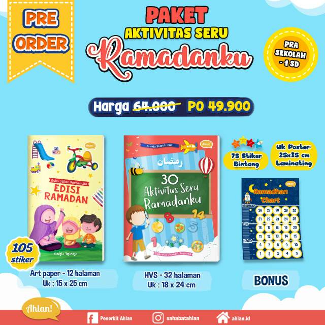 paket aktivitas seru ramadanku penerbit ahlan buku ...