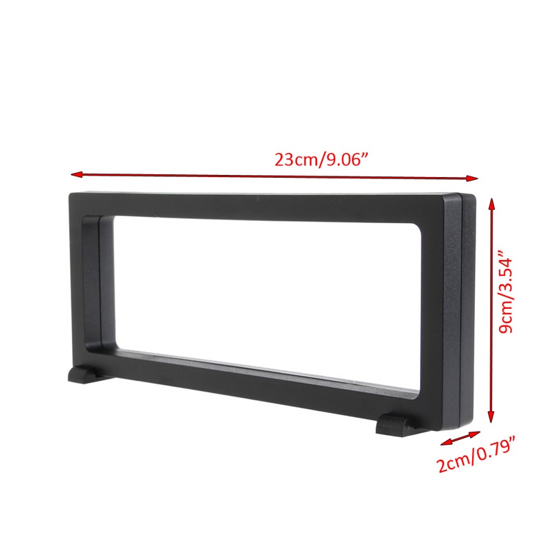 Gro Gemstone Stand Floating Frame Membran Cincin Anting Kalung Display Holder