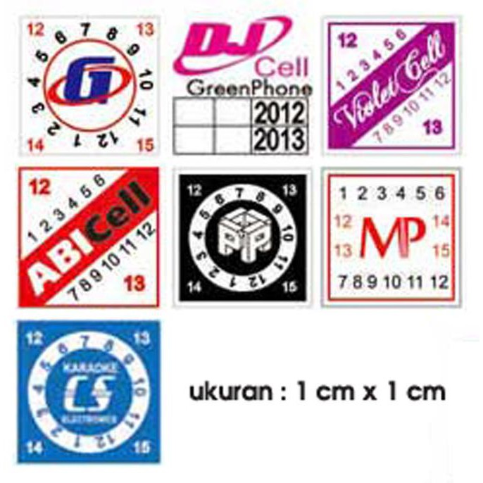 

[[BISA COD]] sticker segel garansi uk.1x1 cm (full colour) BERMUTU Kode 397