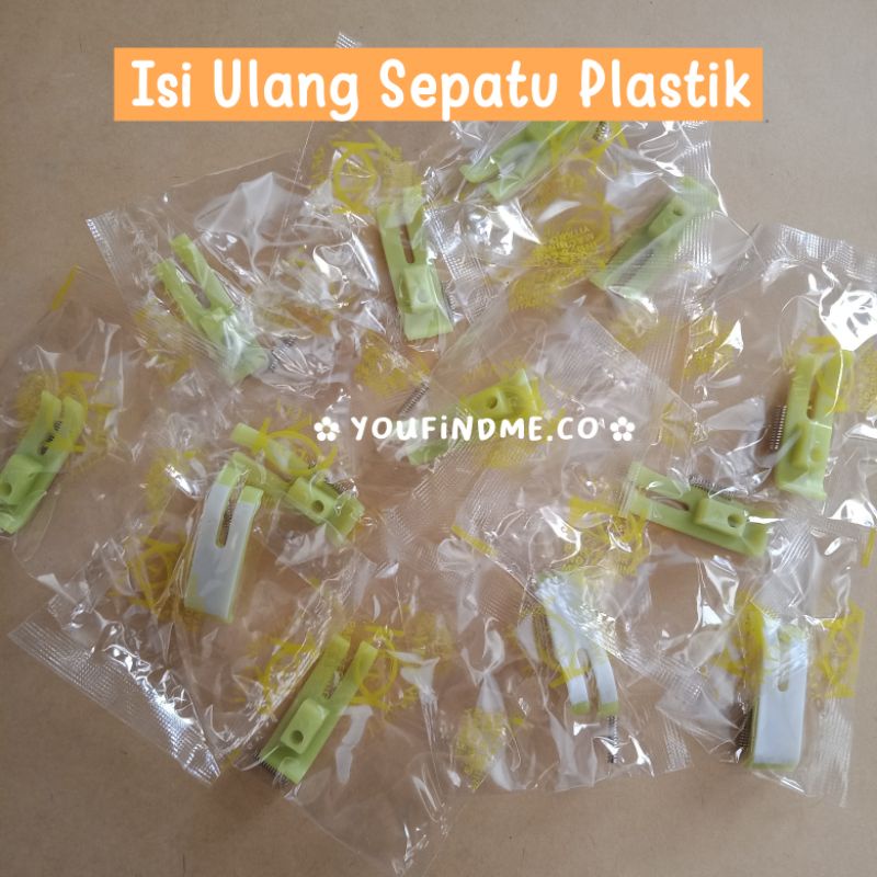 Isi Ulang Sepatu Plastik/ Refill Sepatu Plastik Mesin Jahit