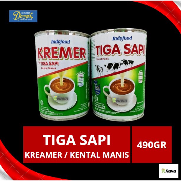 Jual Indofood Tiga Sapi Krimer Kental Manis 490gr Shopee Indonesia