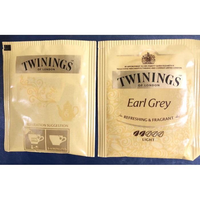 

TWININGS of London Sachet Tea Kantong Teh Pure Peppermint Peach & Passion Fruit Earl Grey Camomile