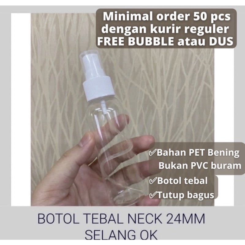 botol spray 100ml plastik sprai semprot 100 ml