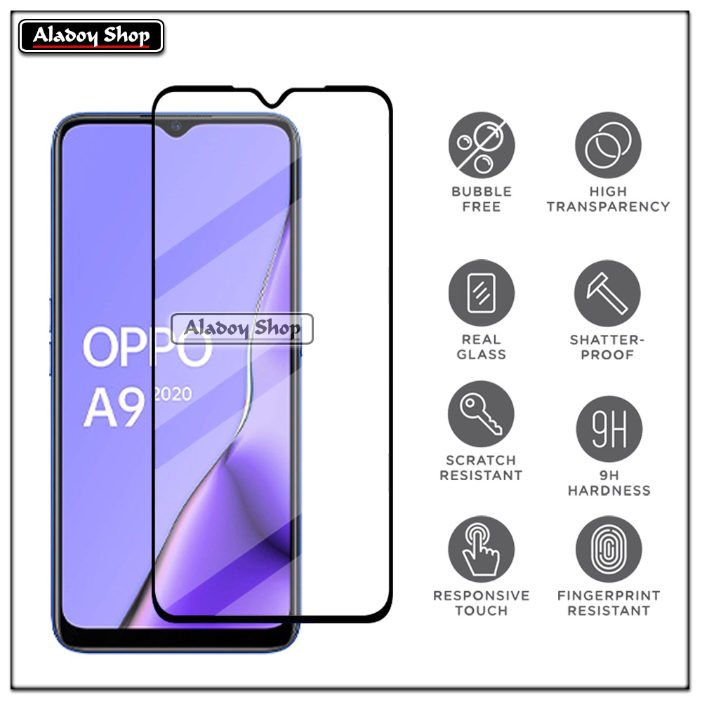 Tempered Glass Oppo A9 2020 PAKET 2 IN 1 Tempered Glass Layar dan Tempered Glass Camera