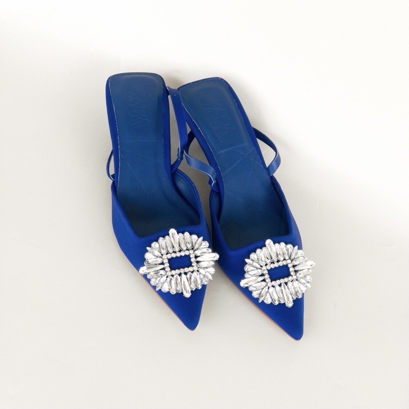 Shoenify Jean Heels cewek sepatu Fuschia Shimmery 4cm ZS587 ZR-183 ZR 455 ZA455 Pink Fushia/ZR Evely