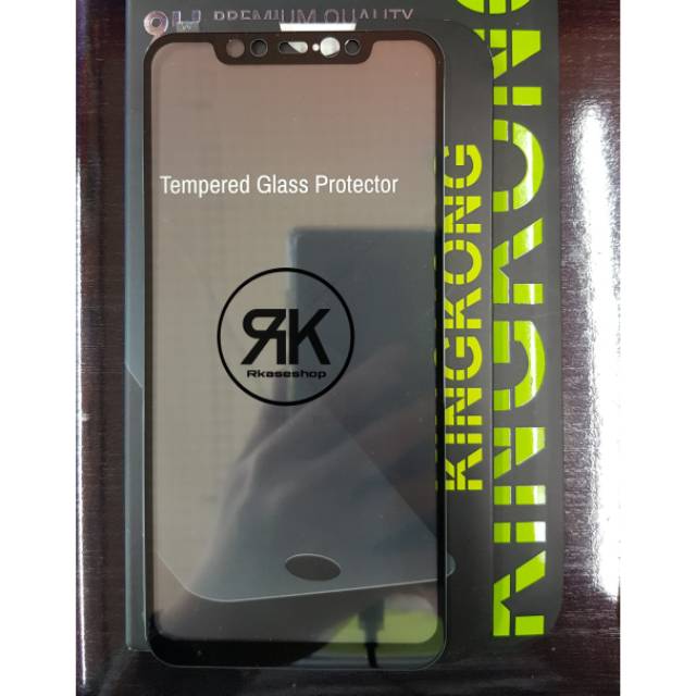 kingkong tempered glass full xiaomi mi8 mi 8 anti gores screen guard kaca