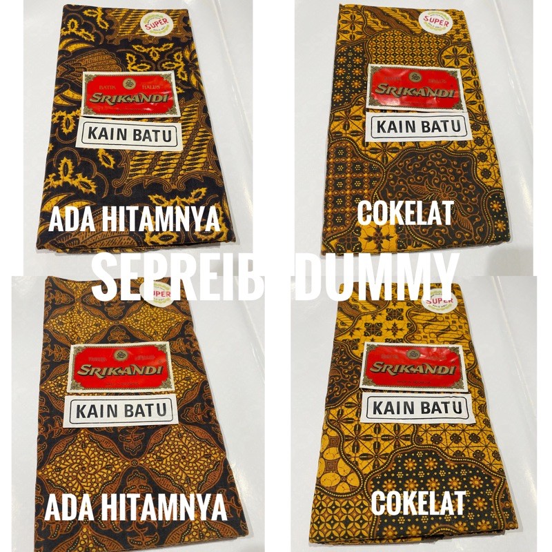 Promo Kain Panjang Batu motif Sogan cokelat hitam merk Srikandi Kain batik madubronto wirasat sewek