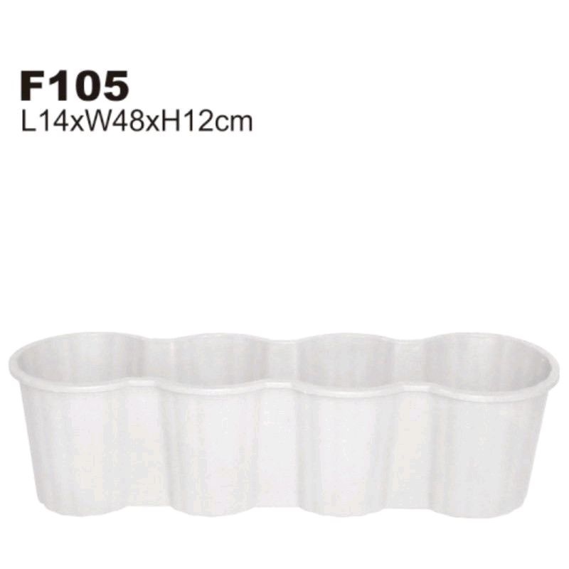 Pot Bunga Plastik / pot bunga lonjong/ pot bunga putih/ pot bunga unik