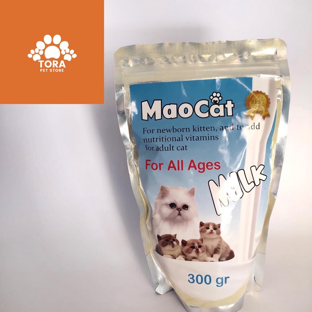 MAOCAT MILK 300 gram / SUSU KUCING SEMUA UMUR / SUSU ANAK KUCING / SUSU KUCING DEWASA / MAO CAT BTM