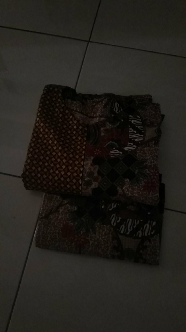 Coupel Gamis Batik Sogan Padi Kombinasi Batik Modern