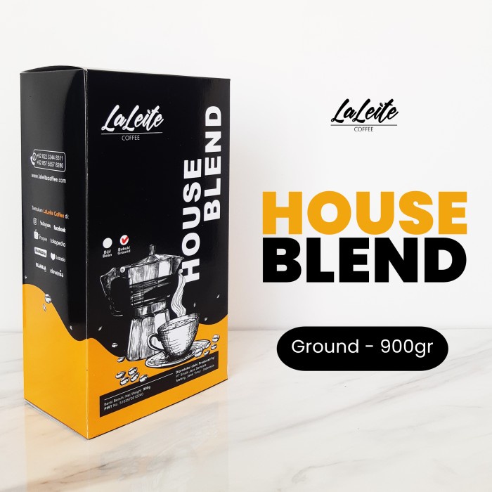

Kopi House Blend 900g - Ground (bubuk)