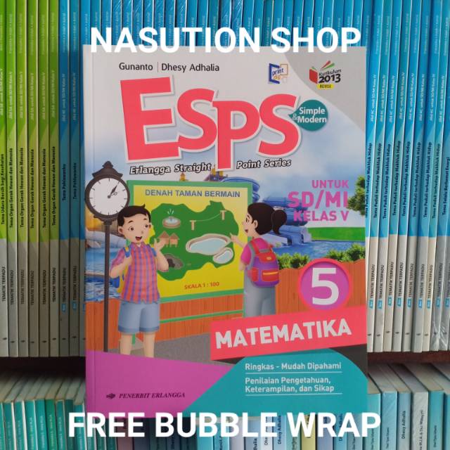 Buku ESPS Matematika kelas 5 SD K13 Revisi Erlangga