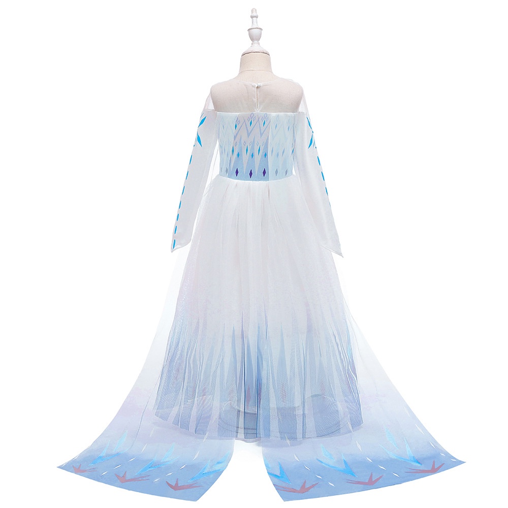 2023 Disney Frozen 2 Gaun Pesta Tulle Putri Elsa Anna Gaun Kostum Halloween