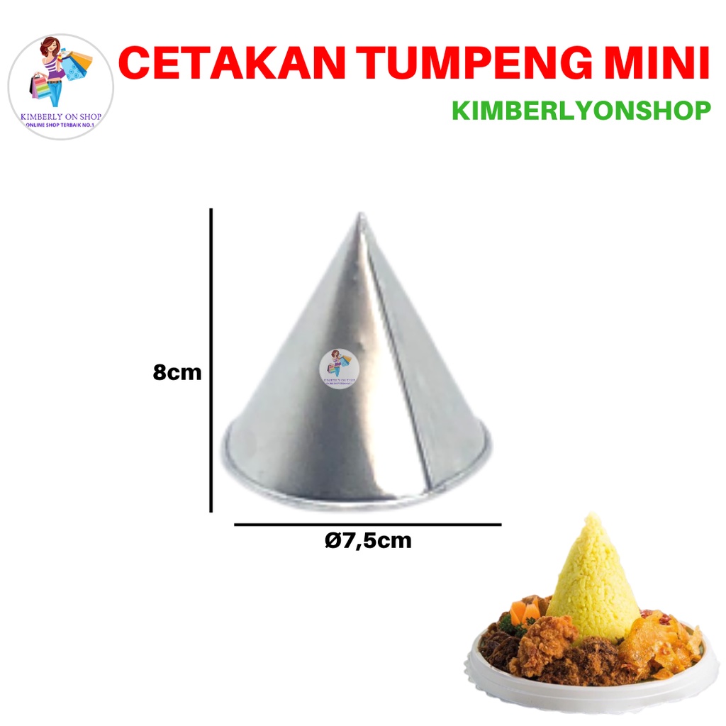 Cetakan Tumpeng Mini Bahan Alumunium Loyang Tumpeng