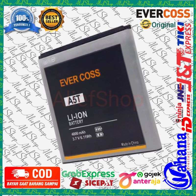 Batrai Cross Evercoss A5T Batre EVER COSS A 5 T Baterai Ever Cros Original Battery