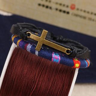 Gelang Tangan Tali Motif Salib Yesus Warna Perunggu Gelang Tangan Tali Motif Salib Yesus Warna Perunggu