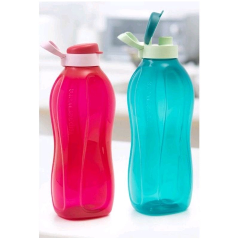 Botol minum tupperware 2 ltr/ eco bottle 2ltr eith handle 1 pcs