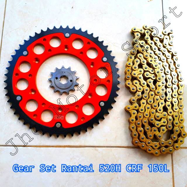 Gear Set dan Rantai 520H CRF 150L Ekonomis