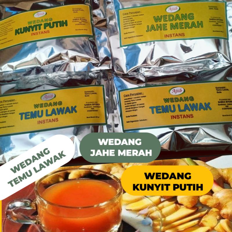 

WEDANG JAHE MERAH, WEDANG TEMU LAWAK, WEDANG KUNYIT PUTIH.