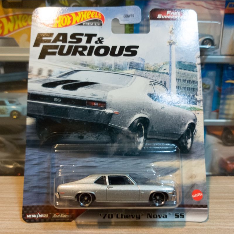 HOT WHEELS 70 CHEVY NOVA SS - FAST SUPERSTARS - PREMIUM