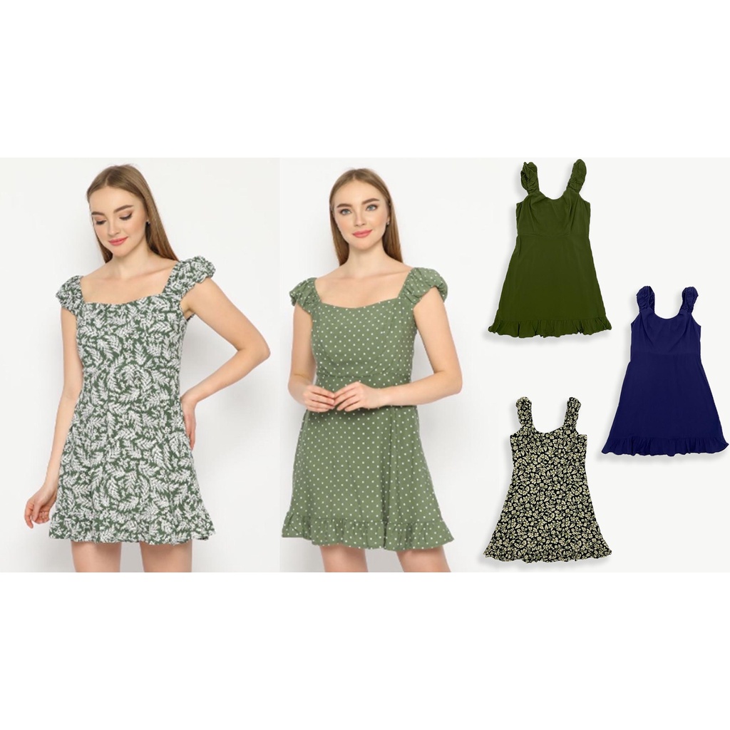 Old Navy Fit and Flare Puff - Sleeve Dress | Dress Wanita