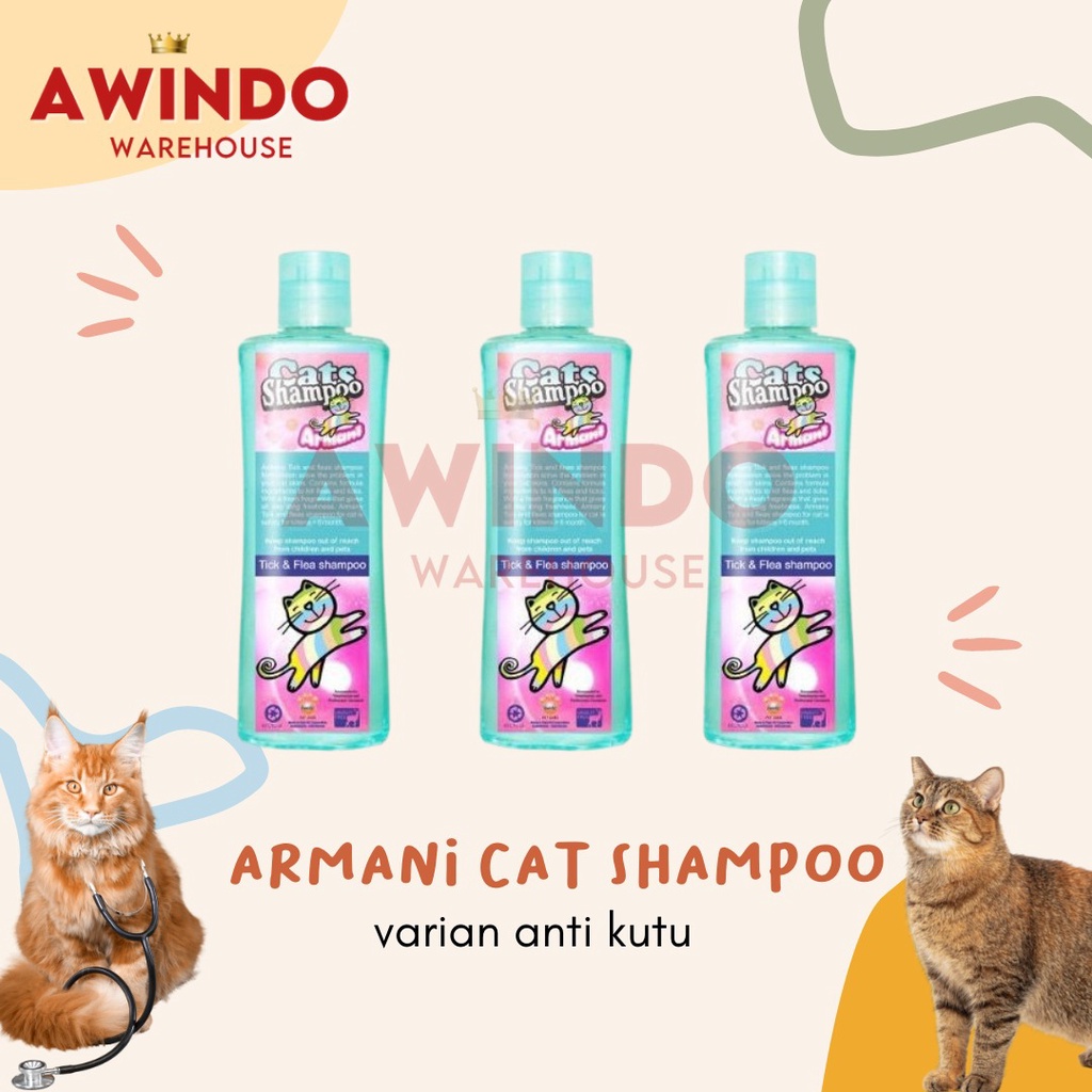 ARMANI TICK FLEA ANTI KUTU - Shampoo Shampo Sampo Armani Anti Kutu